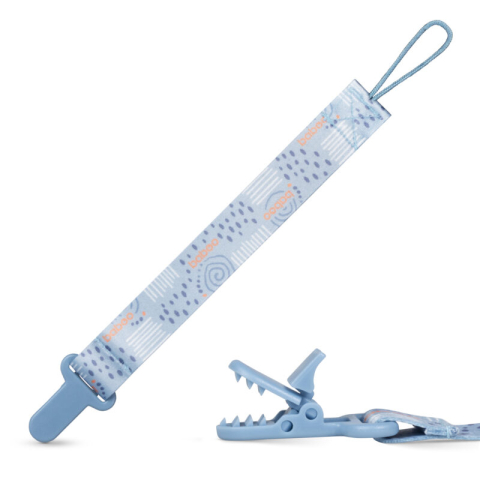 BABOO-Suport Pentru Suzeta Din Material Textil Bleu Baboo , 0 luni+ [2]