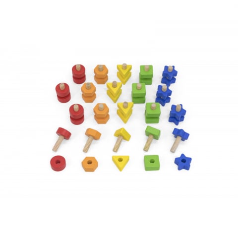 Játékok 3-5 éveseknek - Suruburi si piulite (40 buc), Viga