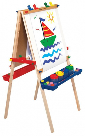 Oktató játékok és játékok - Melissa & Doug Tabla de scris reglabila Sevalet lemn Melissa and Doug