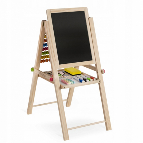 Ricokids-Tabla educationala cu doua fete si accesorii Ricokids RK-803, 66 x 45 x 32 cm, Natur [7]