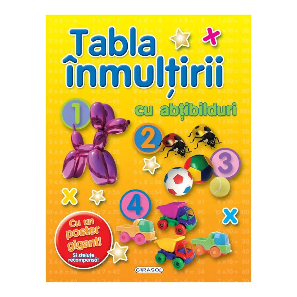 Könyvek 8 éves gyerekeknek - Tabla inmultirii cu abtibilduri