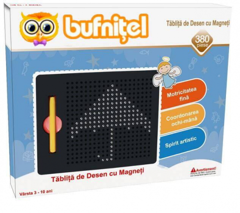 Játékok 3-5 éveseknek - Tablita de desen cu magneti - 380 piese