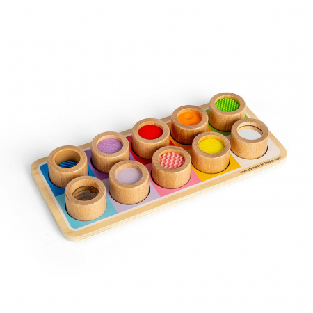 BIGJIGS Toys-Tablita senzoriala - Modele si texturi [3]