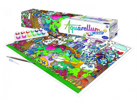 Jocuri si Jucarii Educative - Sentosphere-Tablou-Poster-de-pictat-Lumea-Fantastica
