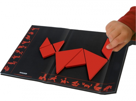 Oktató játékok - Miniland-Tangram-magnetic-Miniland