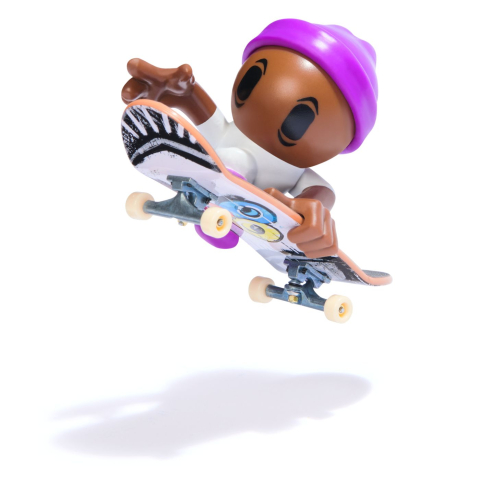 Spin Masters-Tech Dech Sk8 Crew Pachet Placa Si Figurina 9.6Cm Sapca Mov [2]