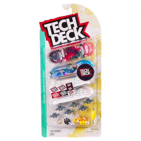 Játékok 6-8 éveseknek - Tech Deck Pachet 4 Piese Fingerboard Gustavo 9.6Cm 