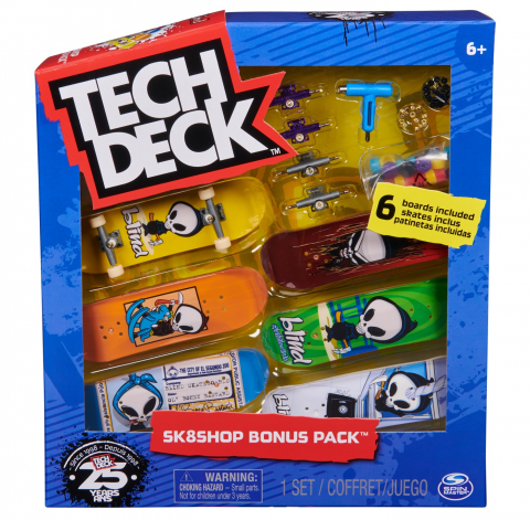 Játékok 6-8 éveseknek - Tech Deck Pachet 6 Piese Cu Accesorii Fingerboard Blind