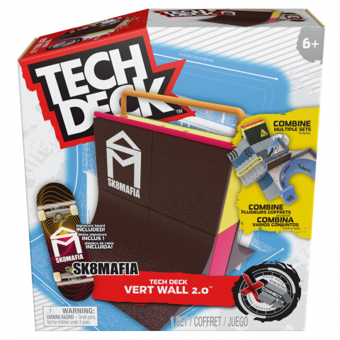 Játékok életkor szerint - Tech Deck Pachet Xconnect Fingerboard Sk8Mafia Vert Wall