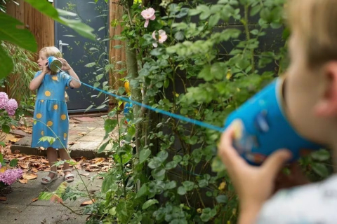 Telefon din conserve -telefonul din cutii - jocuri de exterior - BS Toys [2]