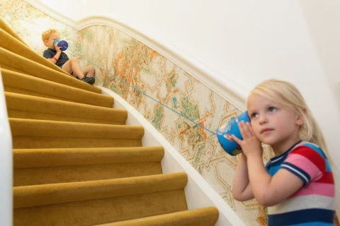 Telefon din conserve -telefonul din cutii - jocuri de exterior - BS Toys [3]