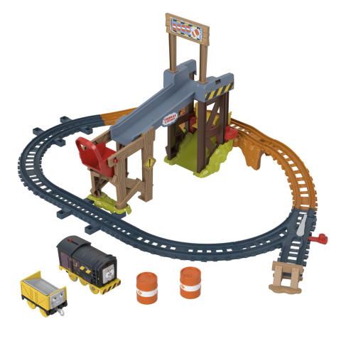 Mattel-Thomas Set De Constructie Ridica Si Incarca Marfa Cu Diesel  [1]