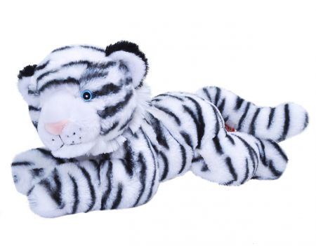 Figurine - Wild Republic-Tigru Alb Ecokins - Jucarie Plus 30 cm