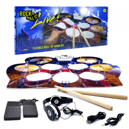 Interaktív játékok - Mukikim-Tobe-pentru-copii-ROCK-AND-ROLL-IT-Live-drums