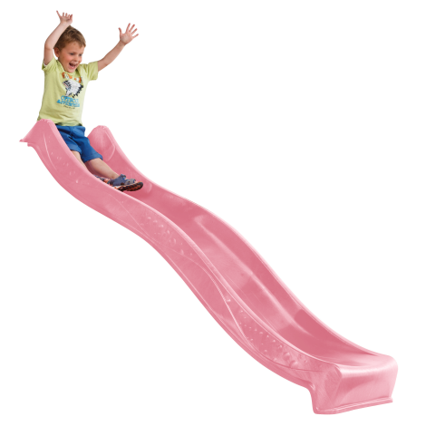 Jucarii educative - KBT-Tobogan Yulvo 2.2 m, roz pastel, pentru copii