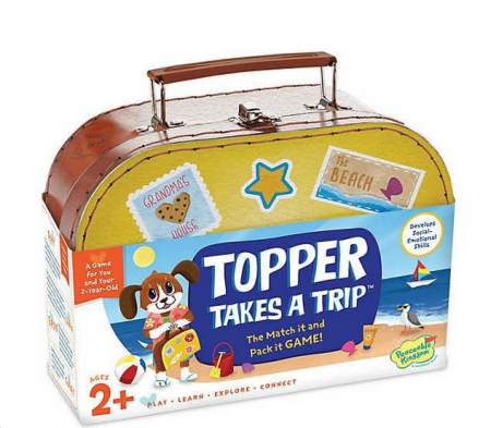 Toate jucariile - Peaceable-Kingdom-Topper-takes-a-trip-Topper-pleca-in-vacanta