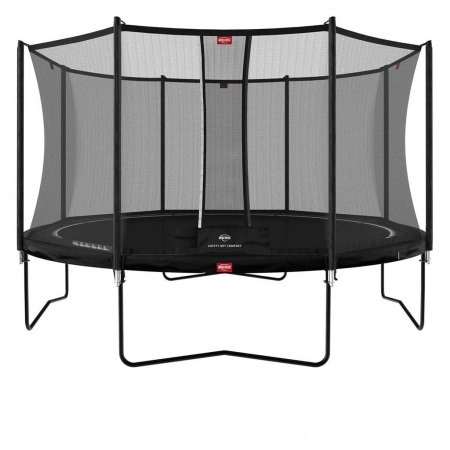 Kültéri játékok - Berg Toys-Trambulina Berg Elite Regular GRI Level cu plasa Deluxe 430