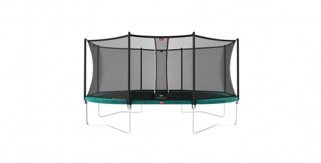 Kültéri játékok - Berg Toys-Trambulina Berg Favorit Regular 520x345 Verde cu Plasa Comfort