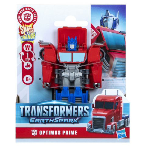 Jucarii educative - Hasbro-Transformers Earthspark Figurina Optimus Prime 1 Step Smash To Change