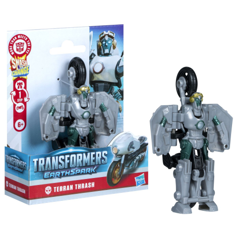 Hasbro-Transformers Earthspark Figurina Terran Thrash 1 Step Smash To Change [4]