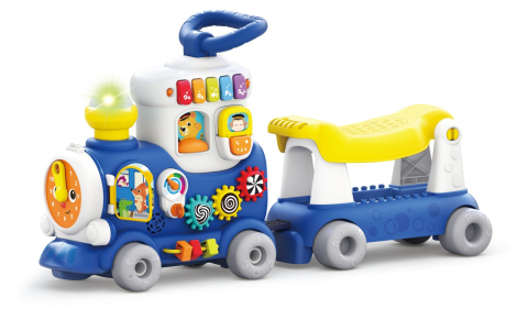 Jucarii Bebe-Trenulet 4 In 1 Albastru [1]