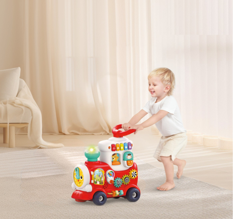 Jucarii Bebe-Trenulet 4 In 1 Rosu [4]