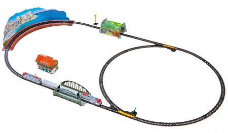 Pequetren-Trenulet electric calatori Cercanias RENFE cu peisaj [4]