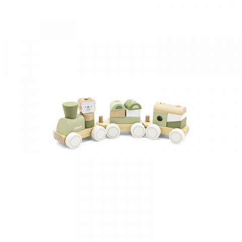 Játékok 3-5 éveseknek - Trenulet modular cu animale, colectia Green, PolarB Viga