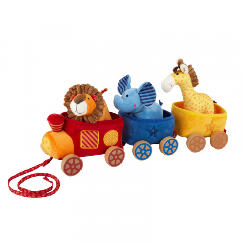 Jucarii 1-3 ani - Sigikid-Trenulet Safari din plus cu animalute, PlayQ Sigikid