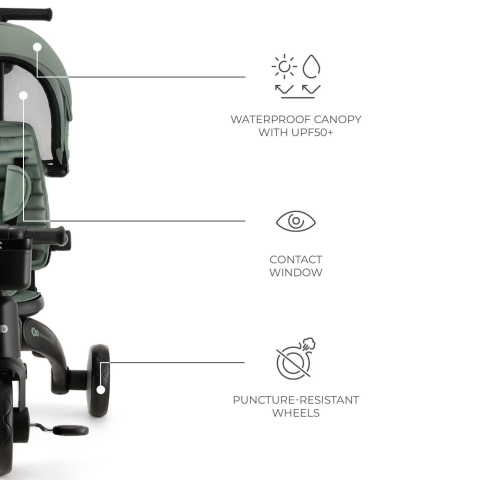 Tricicleta Kinderkraft Jazz 2, Green [3]
