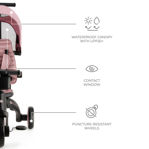 Tricicleta Kinderkraft Jazz 2, Pink [4]