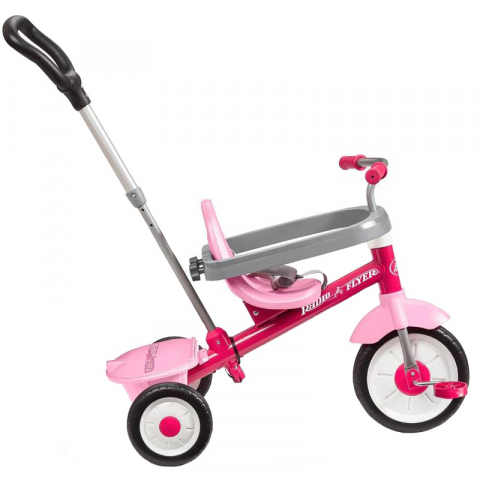 Radio Flyer-Tricicleta Radio Flyer 3-in-1 Stroll 'N Trike, Roz, 1.5 - 5 ani [6]
