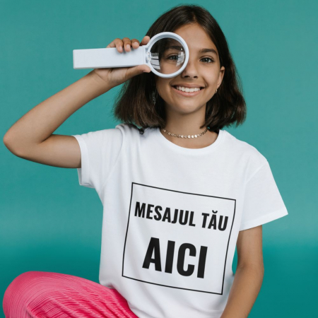 Személyre szabott ajándékok - Bebeluc.ro Tricou pentru copii din bumbac personalizat cu mesaj