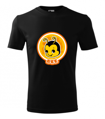 Tricou Personalizat Alb cu Albinuță Zâmbitoare – Design Amuzant pentru Bărbați [2]