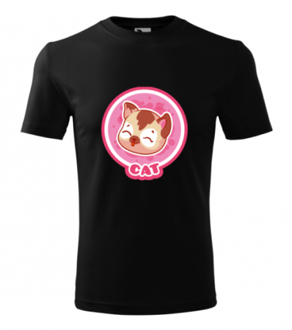 Tricou Personalizat Alb cu Pisică Drăgălașă – Design Amuzant pentru Bărbați [2]