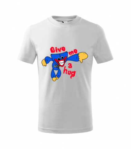 Tricou Personalizat Alb ''Huggy Wuggy'' pentru Copii 3