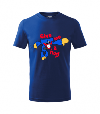 Tricou Personalizat Albastru ''Huggy Wuggy'' pentru Copii 3