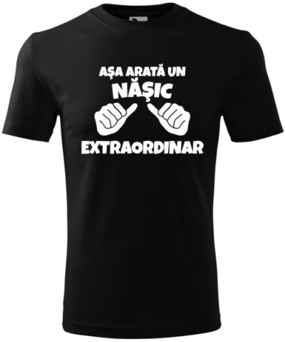 Személyre szabott ajándékok - Tricou Personalizat-Așa arată un nașic extraordinar