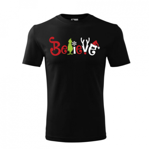 Cadouri personalizate - Bebeluc Print-Tricou Personalizat "Believe Grinch"