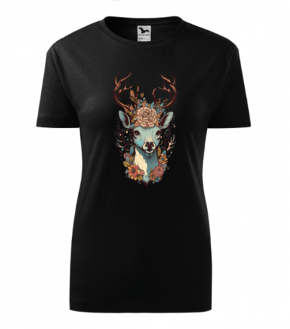 Tricou Personalizat - Cerb Floral Artistic [2]
