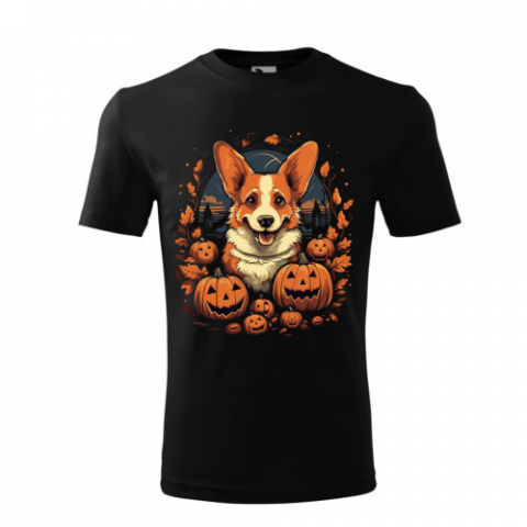 Cadouri personalizate - Bebeluc Print-Tricou Personalizat "Corgi Halloween"
