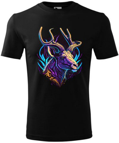 Személyre szabott anyai pólók - Tricou Personalizat - Design Artistic Cerb Neon