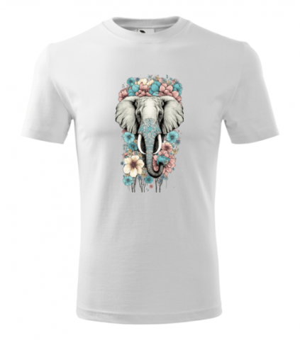 Személyre szabott anyai pólók - Tricou Personalizat - Elefant Floral Artistic