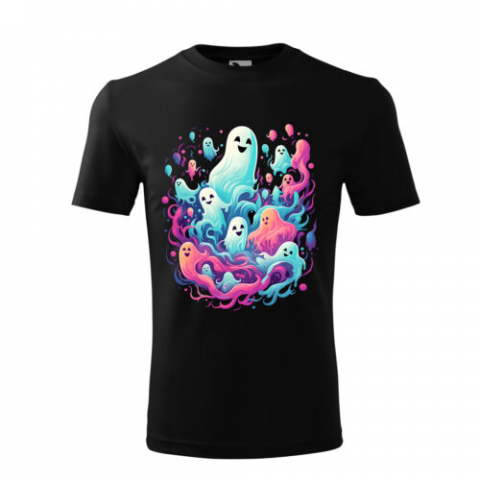 Cadouri personalizate - Bebeluc Print-Tricou Personalizat "Fantome Zâmbitoare Halloween"