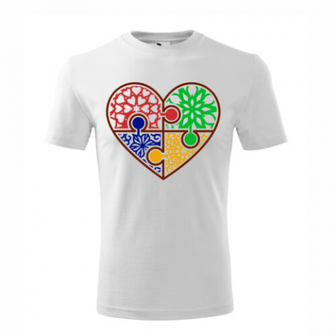 Tricou Personalizat "Inima Autism" – Dragoste și Înțelegere
