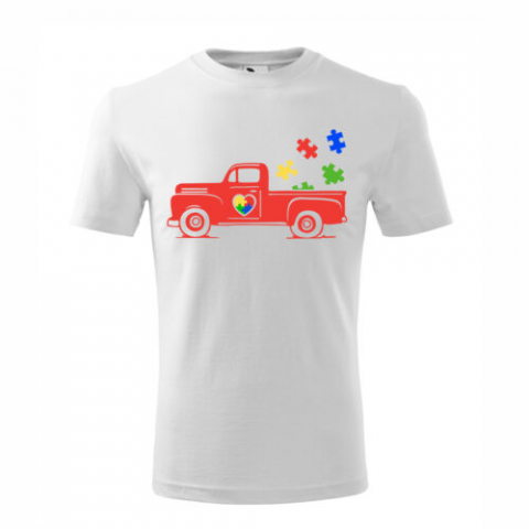 Tricou Personalizat "Mașina Autism" – În Călătoria Acceptării