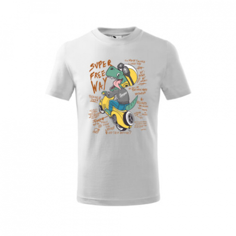 Tricou Personalizat „SVPER Free Way - Dinozaur” pentru Copii