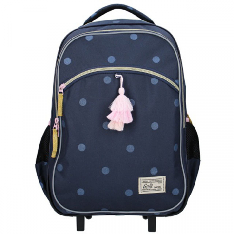 Játékok 3-5 éveseknek - Troler Milky Kiss PL Girly Goods Navy, Vadobag, 57x42x21 cm
