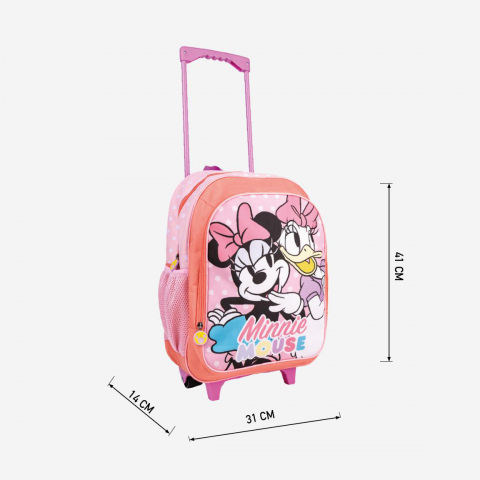 Troler pliabil Minnie Mouse cu buzunar frontal, 31x41x14 cm [6]