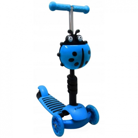 Toate produsele - Trotineta 5 in 1, roti cu LED, platforma antiderapanta, JR R-Sport - Albastru